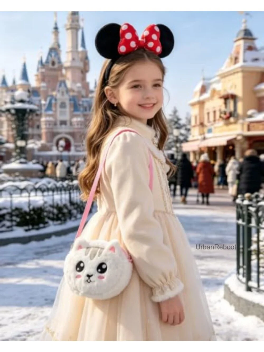 Faux Fur Cat Unicorn Crossbody Bag Fluffy Plush Girls Shoulder Purse